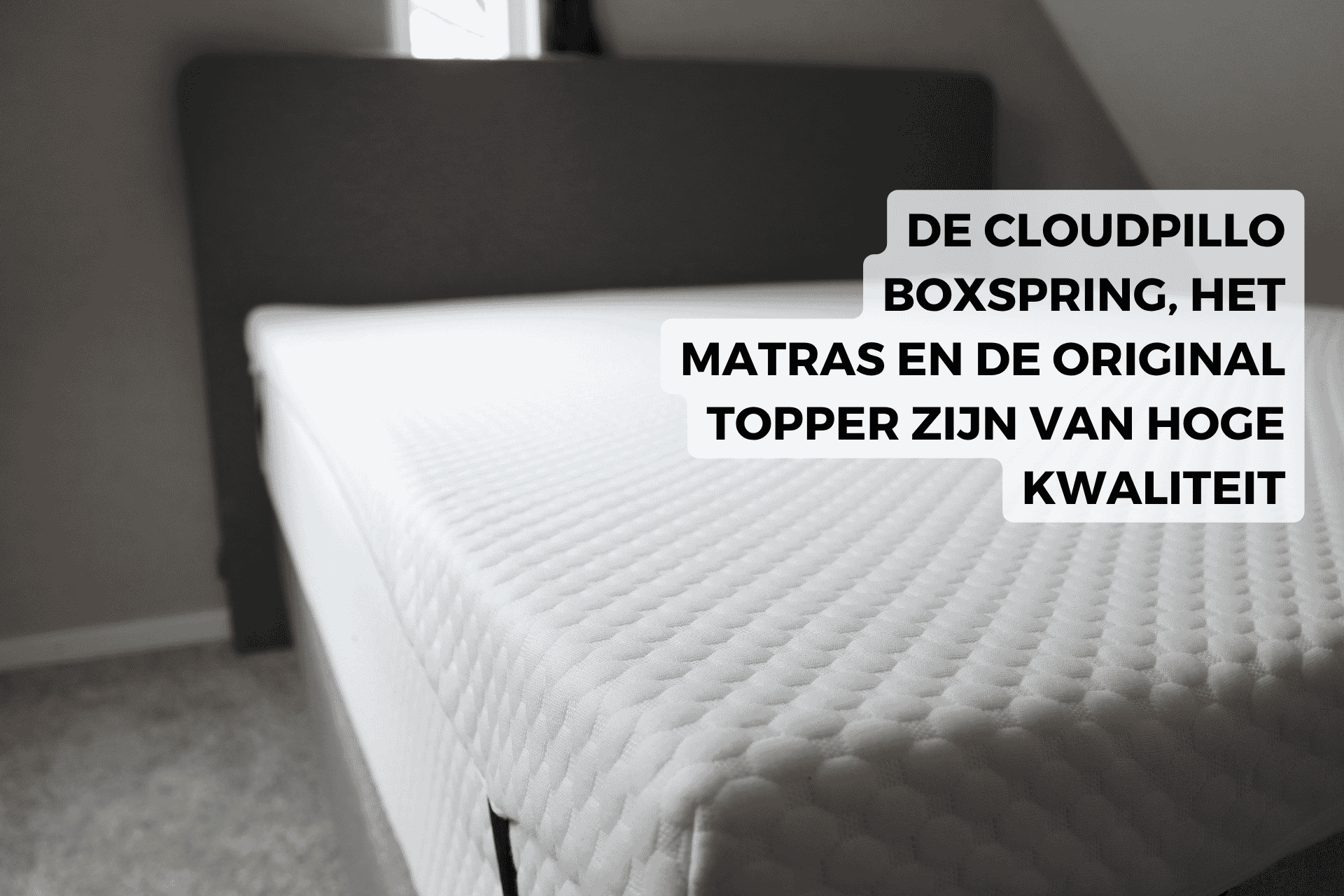 cloudpillo original topper op matras en boxspring